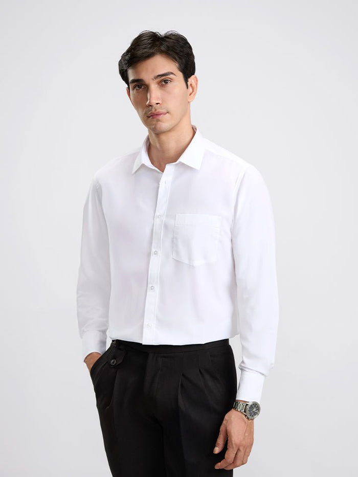 Daystart White Oxford Cotton Shirt