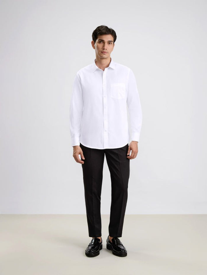 Daystart White Oxford Cotton Shirt