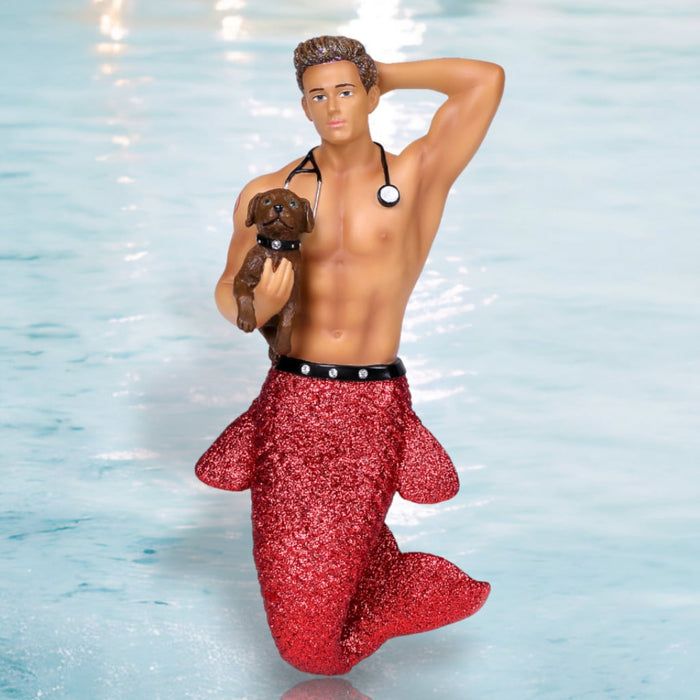 December Diamonds Merman Ornament - Dr. Pet-a-Vet