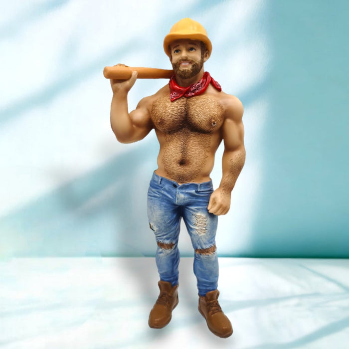 December Diamonds Poke The Bear Ornament - Construction Bear
