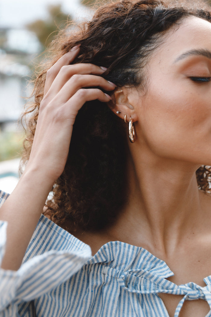 Petal and Pup USA ACCESSORIES Delilah Earrings - Gold One Size