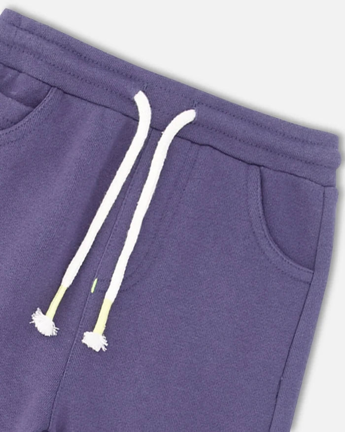 Deux Par Deux French Terry Pant - Nightshadow Blue