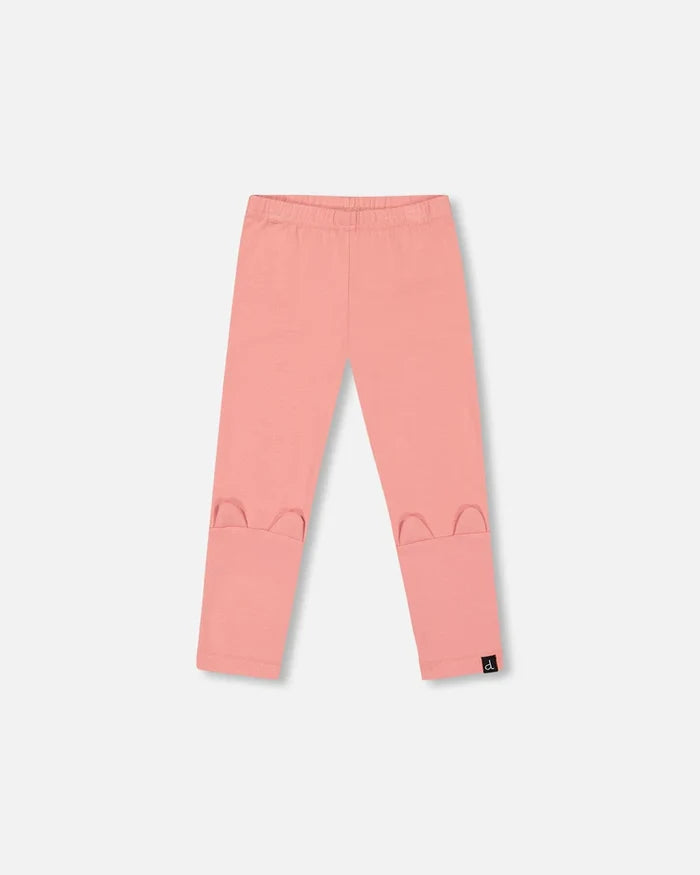 Deux Par Deux Leggings with Cat Ears Applique - Rosette