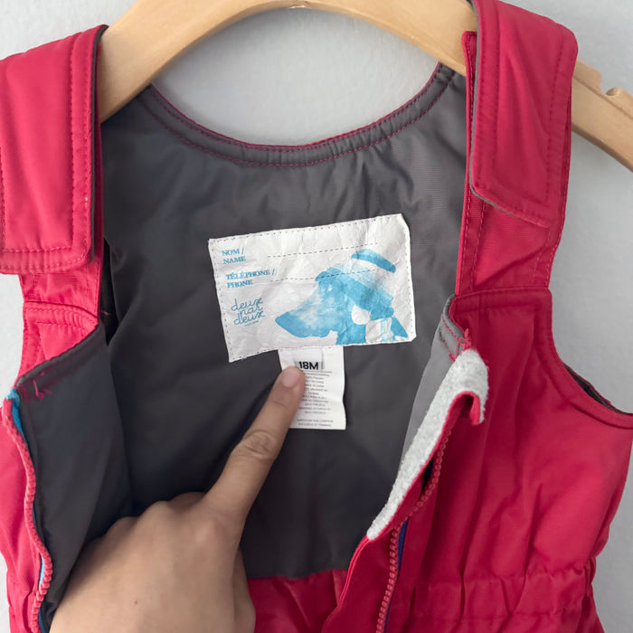 Deux par Deux / Red snow pants / 18M