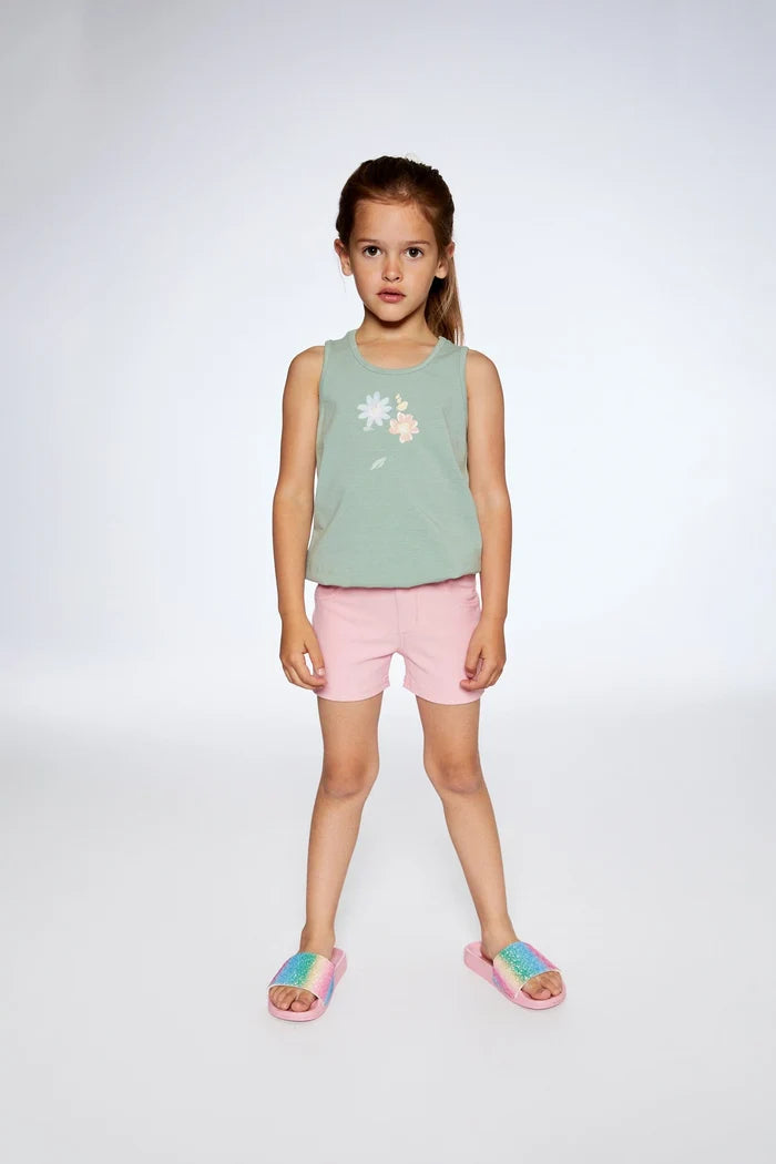 Deux Par Deux Short Jeggings - Light Pink