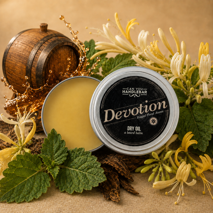Devotion Dry Oil: Rugged Patchouli Beard Balm