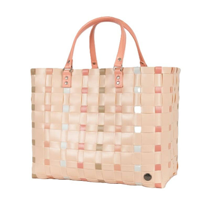 Dots Recycled Handwoven Leisure Tote Bag - Ballet Mix