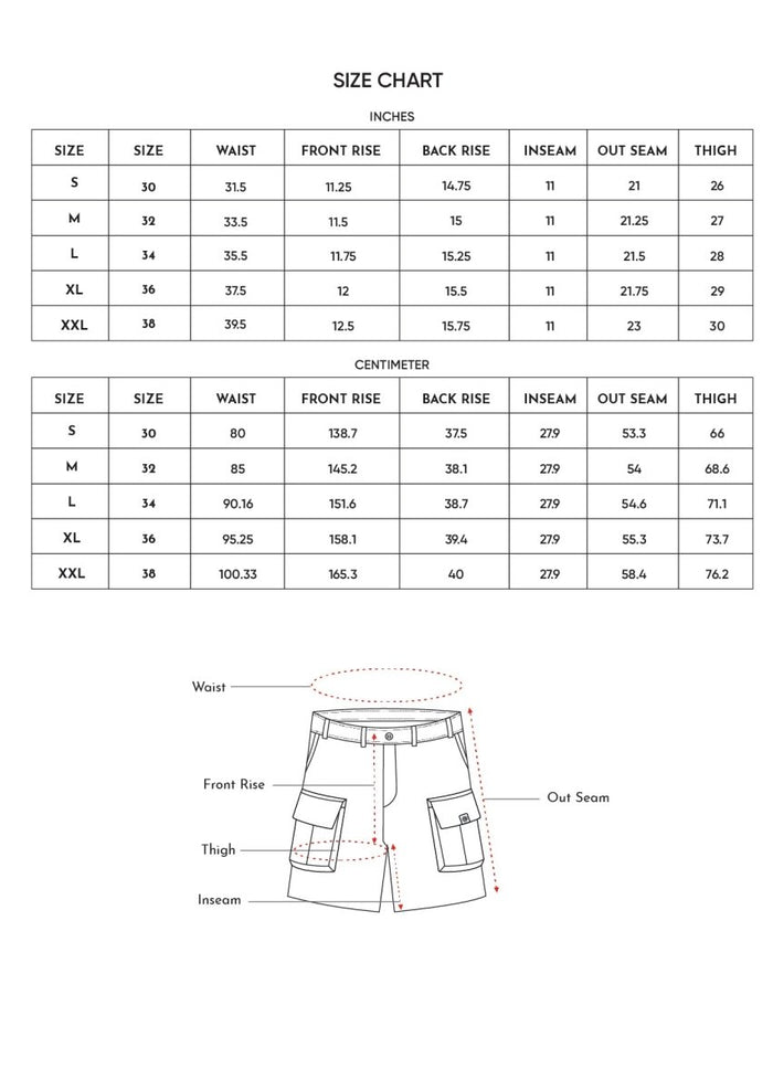 Downtown White 6-Pocket Cargo Shorts