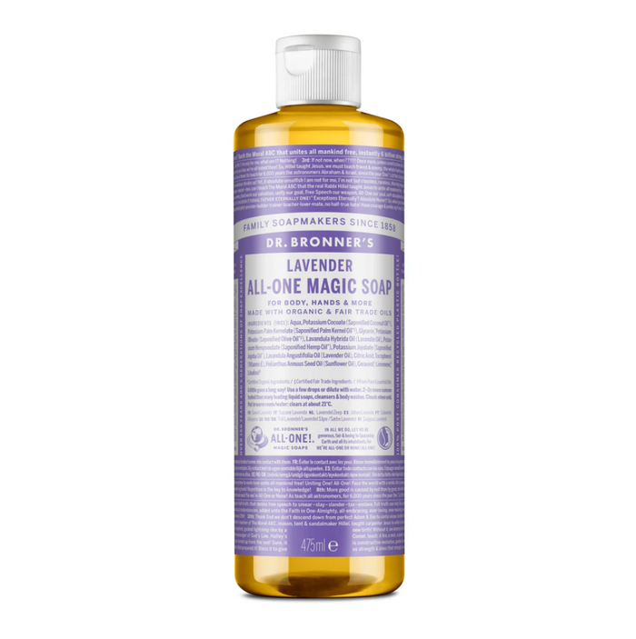 Dr. Bronner's 18-in-1 Hemp Lavender Pure-Castile Liquid Soap