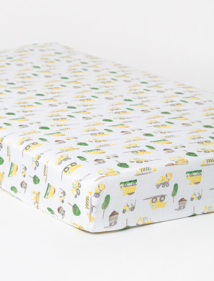Drap contour en mousseline à motifs