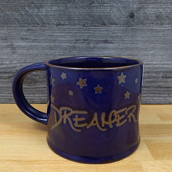 Dreamer Coffee Mug 17oz (455ml) Embossed Ceramic Tea Cup Blue Sky