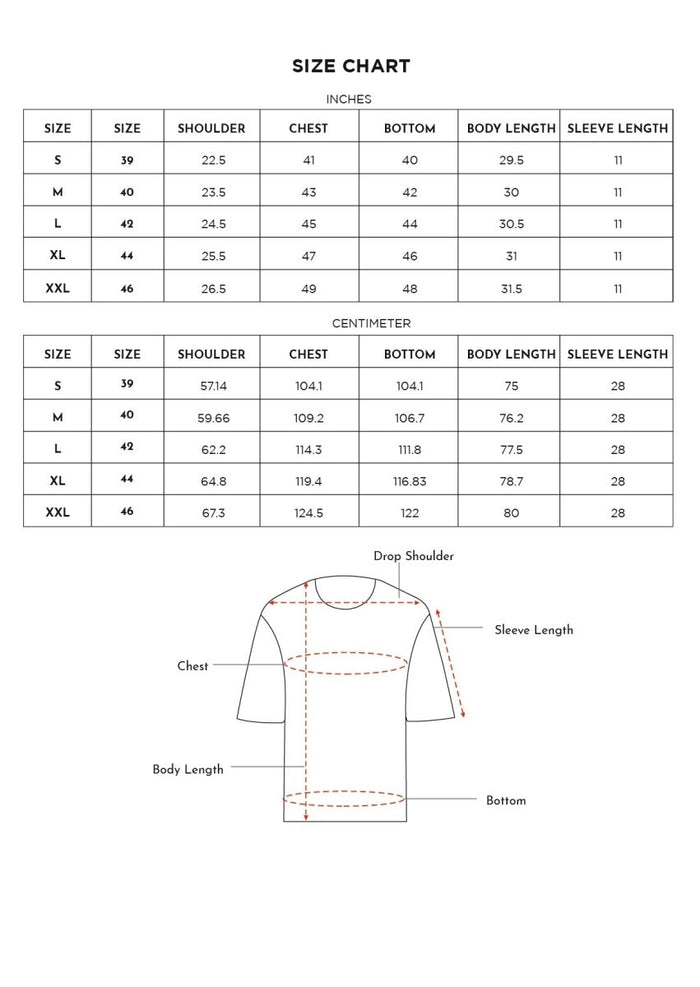 Off-White Drop Shoulder Crew Neck T-Shirt - Paradise
