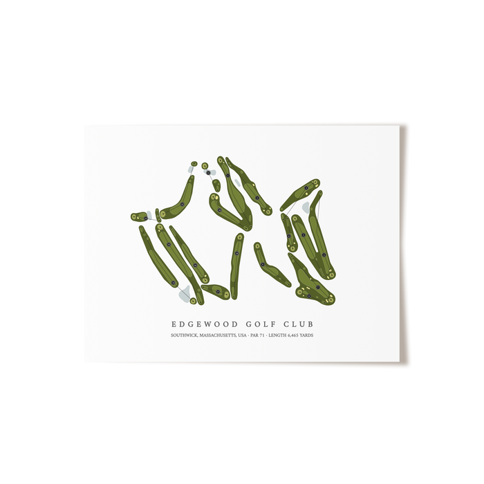 Edgewood Golf Club | Golf Course Print | Unframed