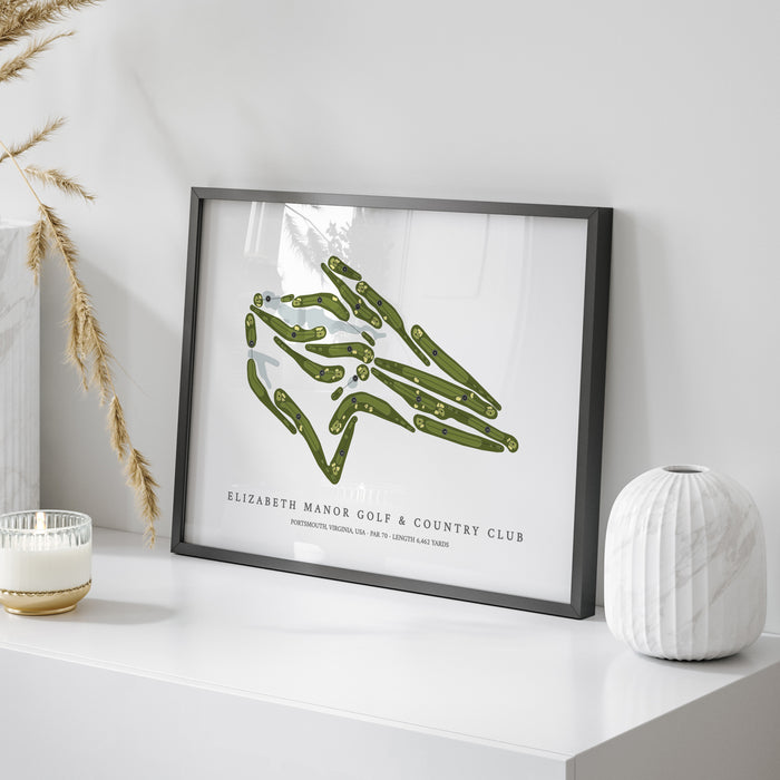 Elizabeth Manor Golf & Country Club | Golf Course Map | On Table