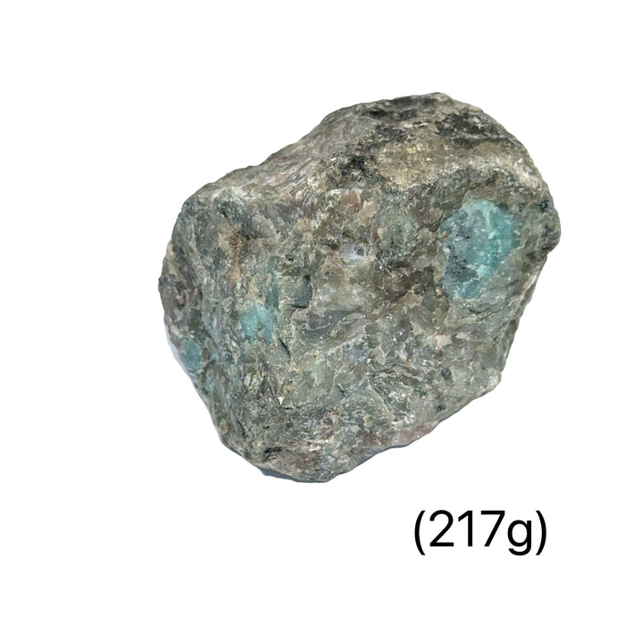 One (217g) Raw Emerald Gemstone - New