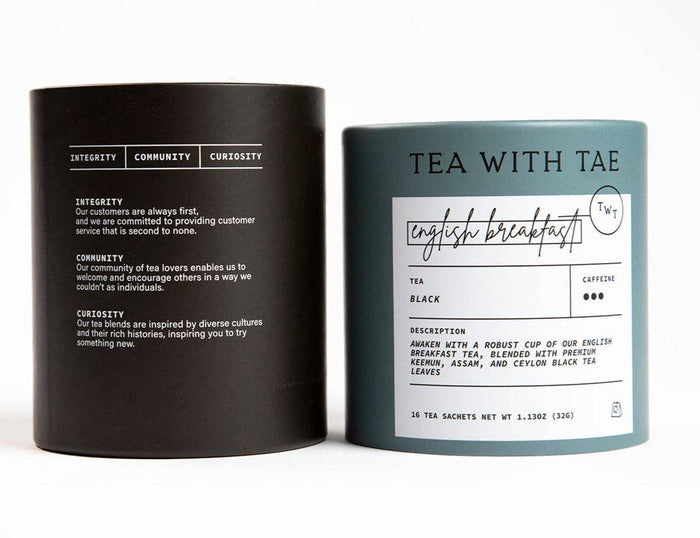English Breakfast Black Tea Large Tube (16 Tea Bags)