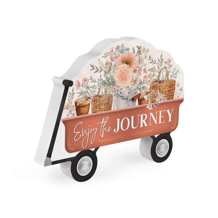Enjoy The Journey Wagon Shape Décor