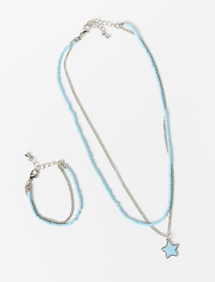 Ensemble collier et bracelet pour fille