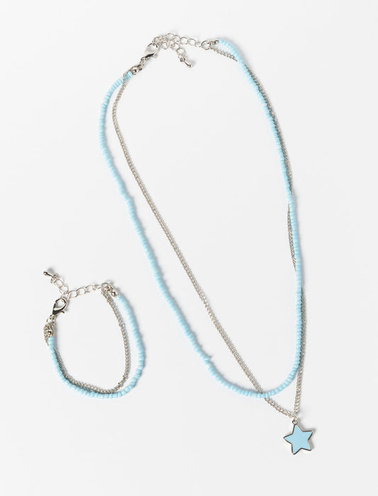 Ensemble collier et bracelet pour fille
