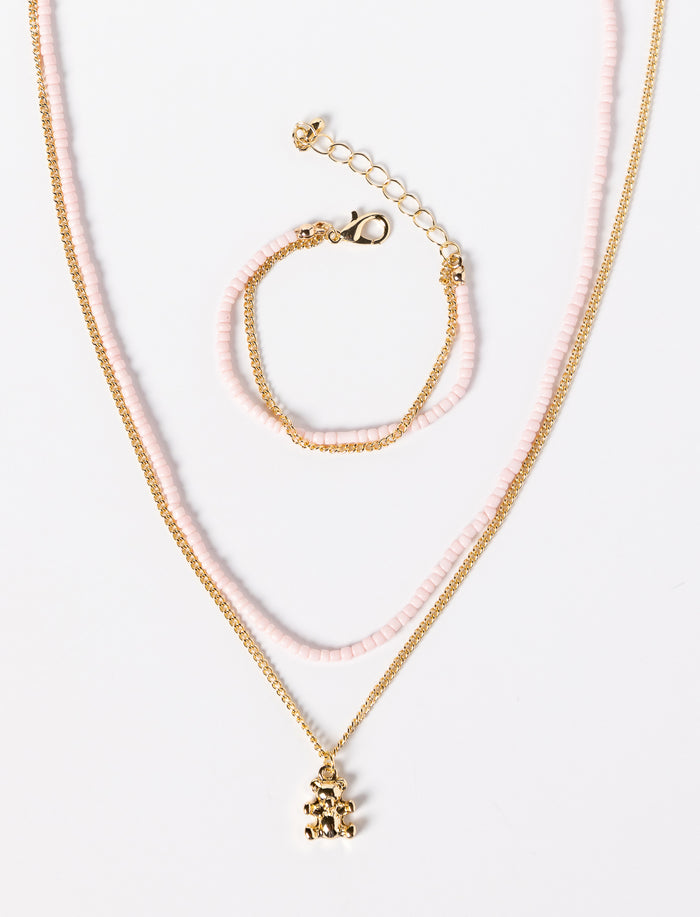 Ensemble collier et bracelet pour fille