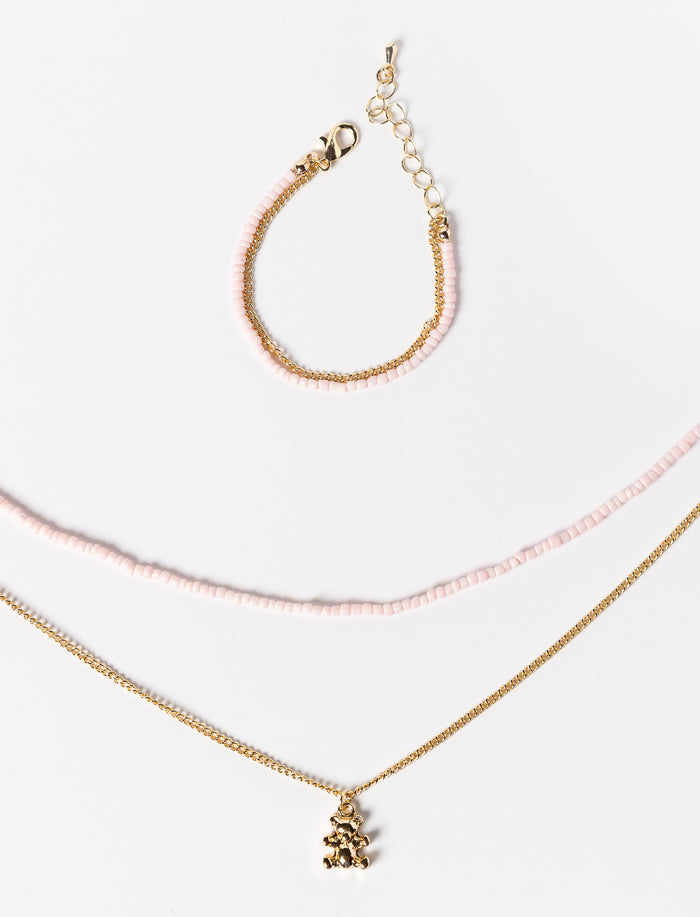 Ensemble collier et bracelet pour fille