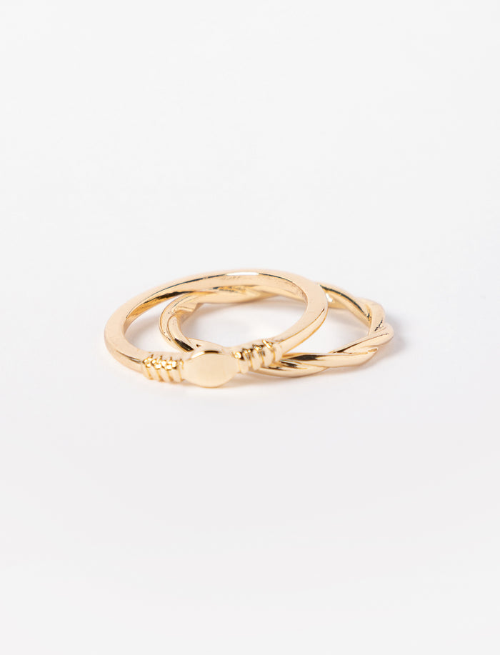 Ensemble de 2 bagues pour femme