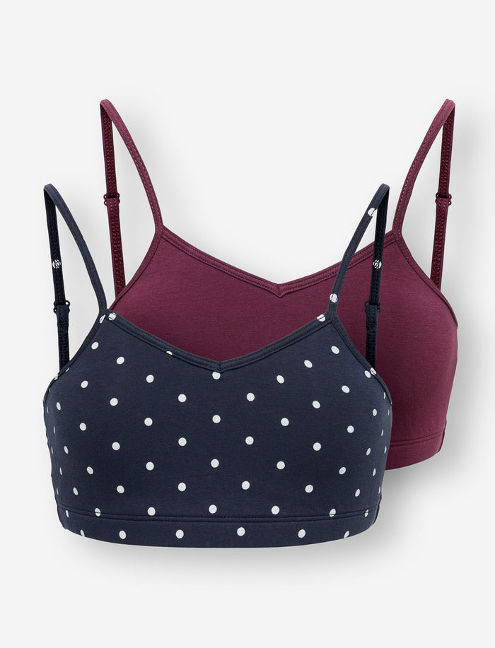 Ensemble de 2 bralettes imprimé pour fille