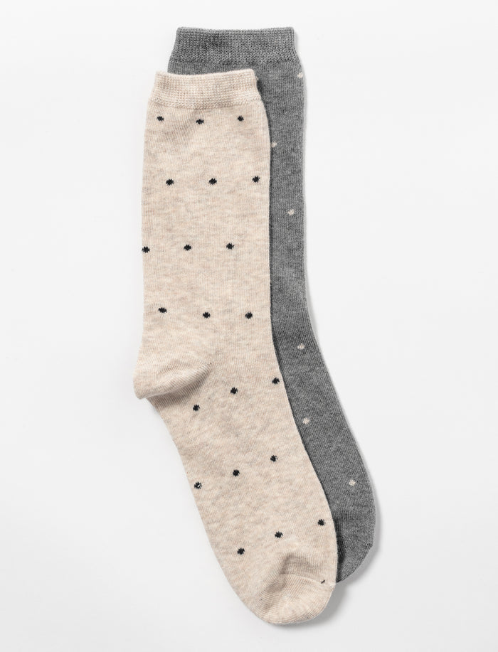 Ensemble de 2 paires de chaussettes à pois