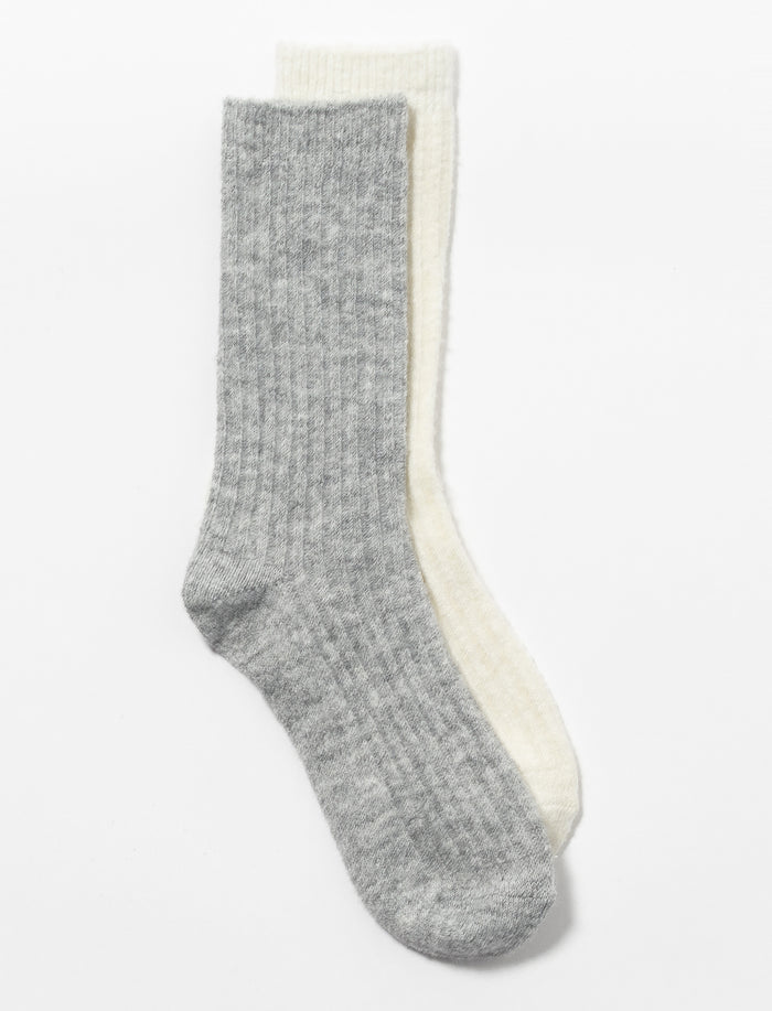 Ensemble de 2 paires de chaussettes uni