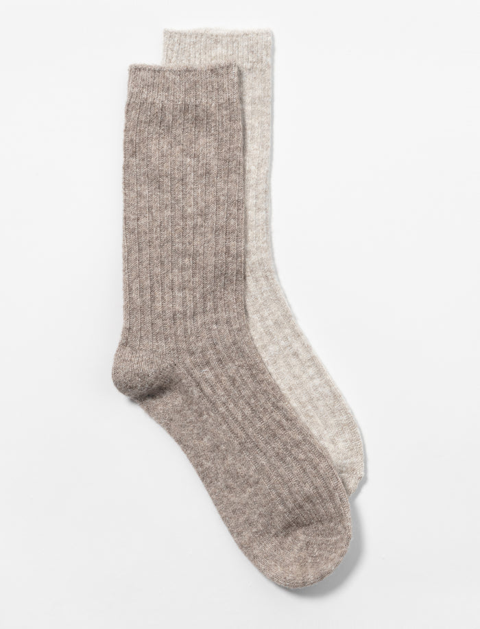 Ensemble de 2 paires de chaussettes uni