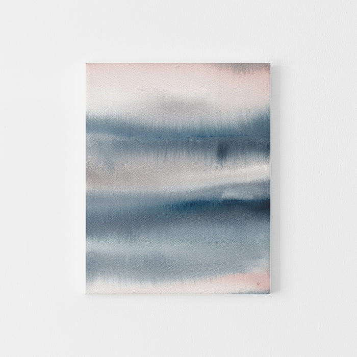 Ethereal Abstract Watercolor Painting Modern Coastal Wall Art Print or Canvas - Jetty Home