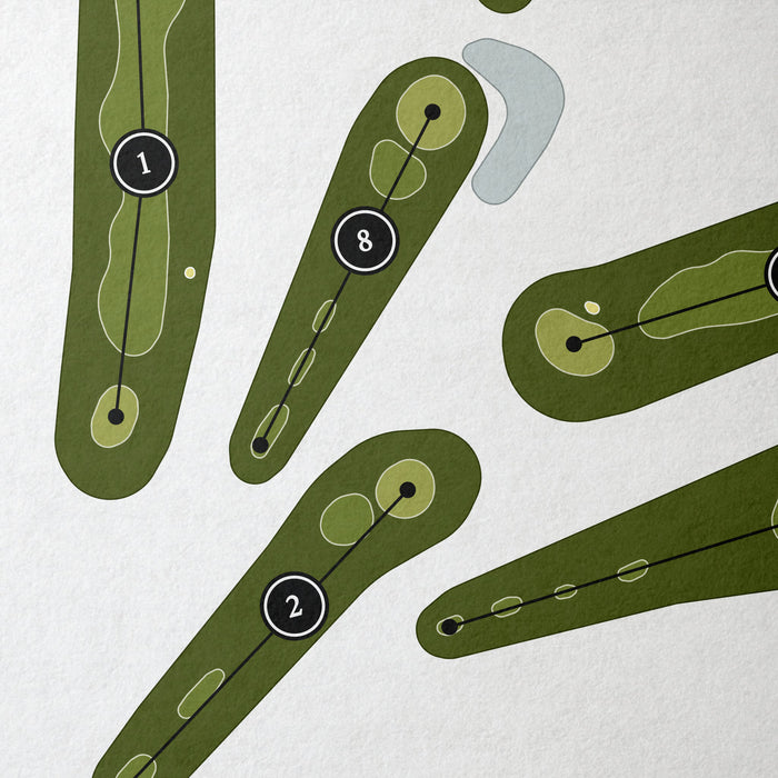 Evergreen Hill Golf Course | Golf Course Map | Close+Up