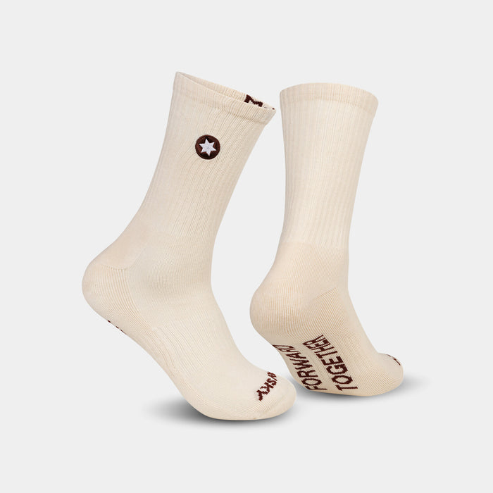 Saysky Everyday Crew Socks Beige 103 SA80016