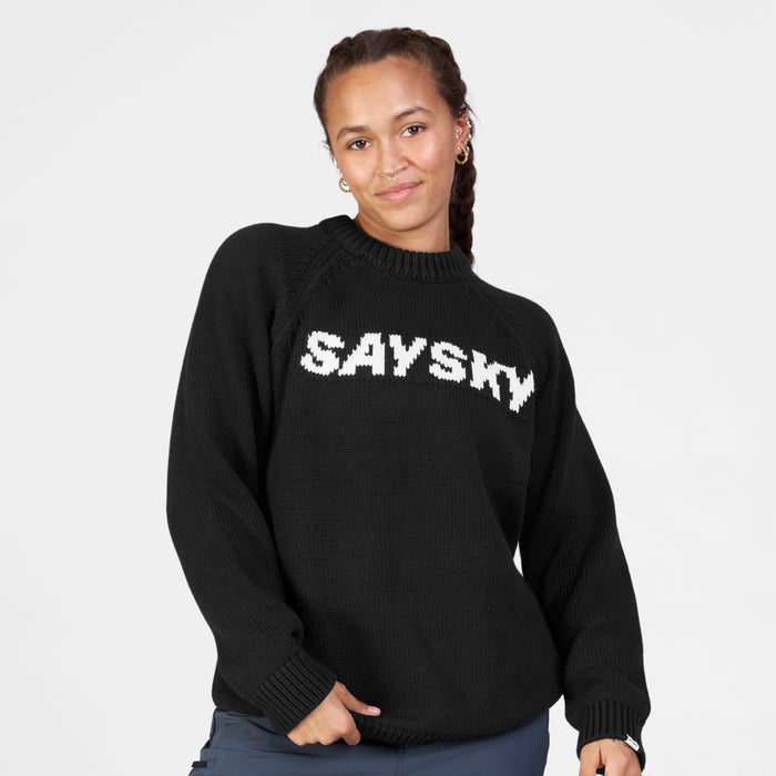 Saysky Everyday Heavy Knit Crewneck Black 901 LMLKW02C901