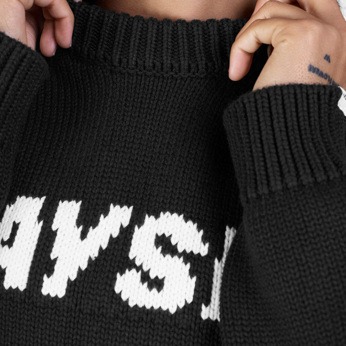 Saysky Everyday Heavy Knit Crewneck Black 901 LMLKW02C901