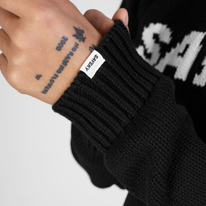 Saysky Everyday Heavy Knit Crewneck Black 901 LMLKW02C901