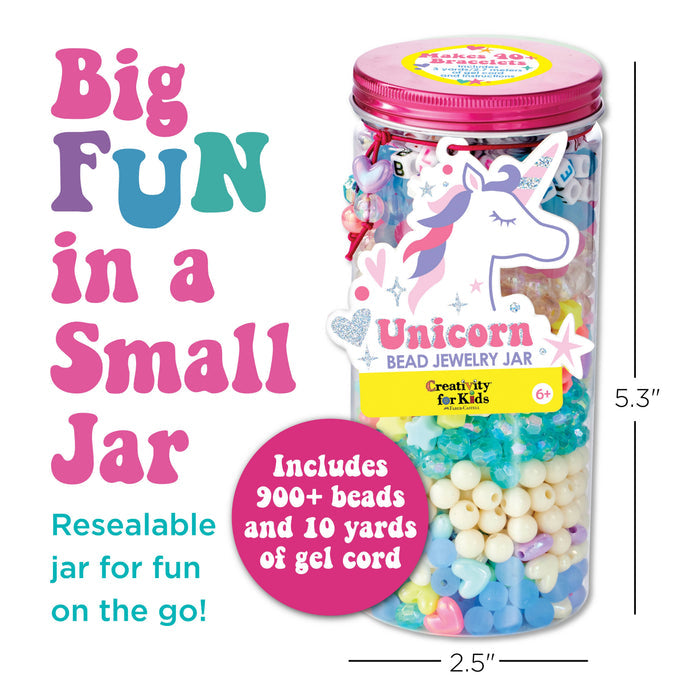 Faber-Castell / Creativity for Kids - Bead Jewelry Jars - Assorted 6 Pack Case