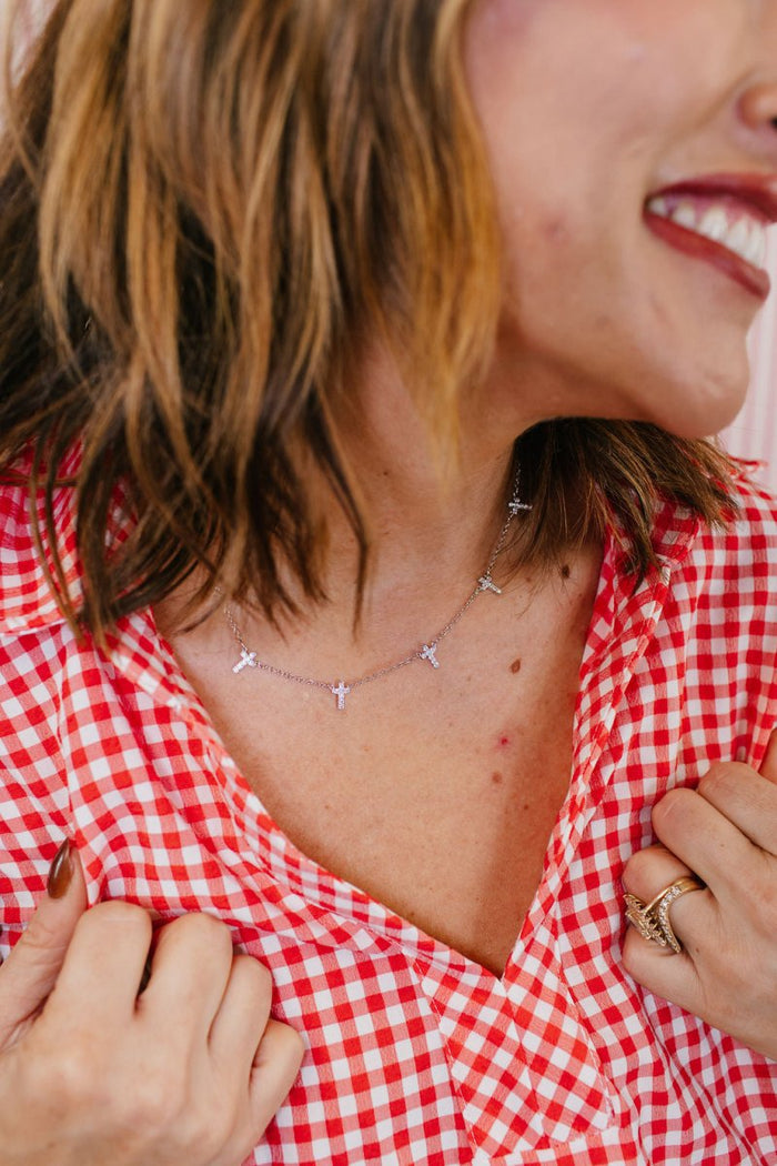 Faith Drops Necklace N Silver - Macoma Boutique310 Accessories/Jewelry