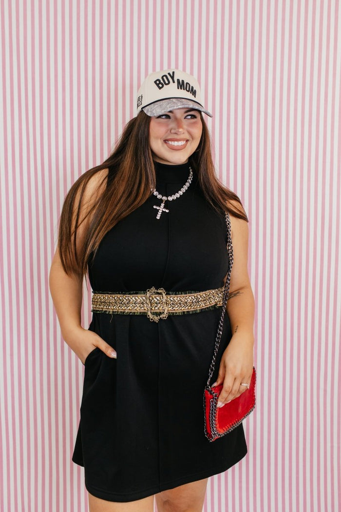 Fashion Icon Dress In Black - Macoma Boutique250 Dresses