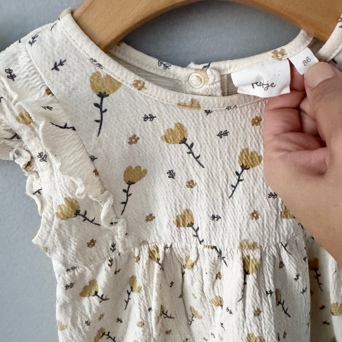 Feetje / Ivory x floral tank dress / 86(18-24M)