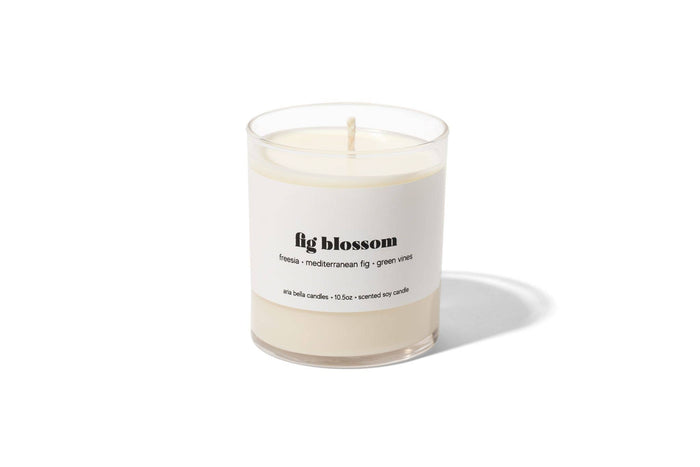 Fig Blossom Soy Candle 10.5oz Glass Jar
