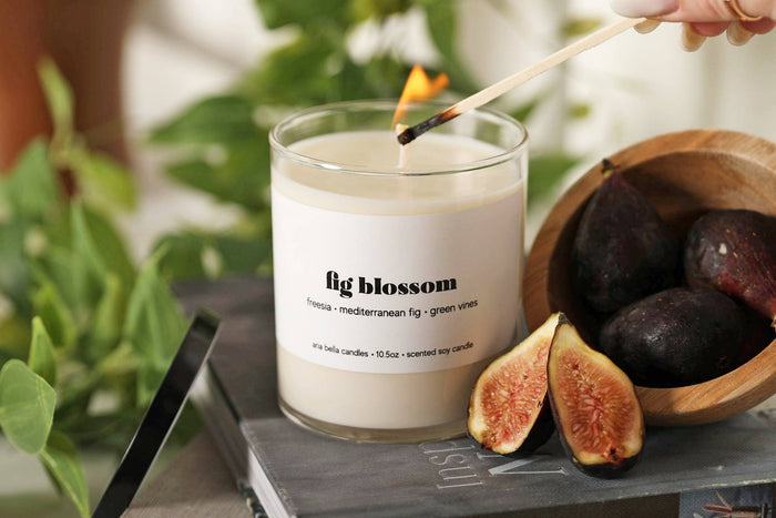 Fig Blossom Soy Candle 10.5oz Glass Jar