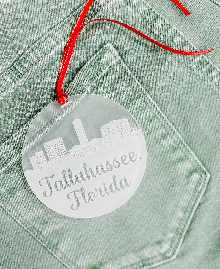 - FINAL SALE- Tallahassee Acrylic Christmas Ornament