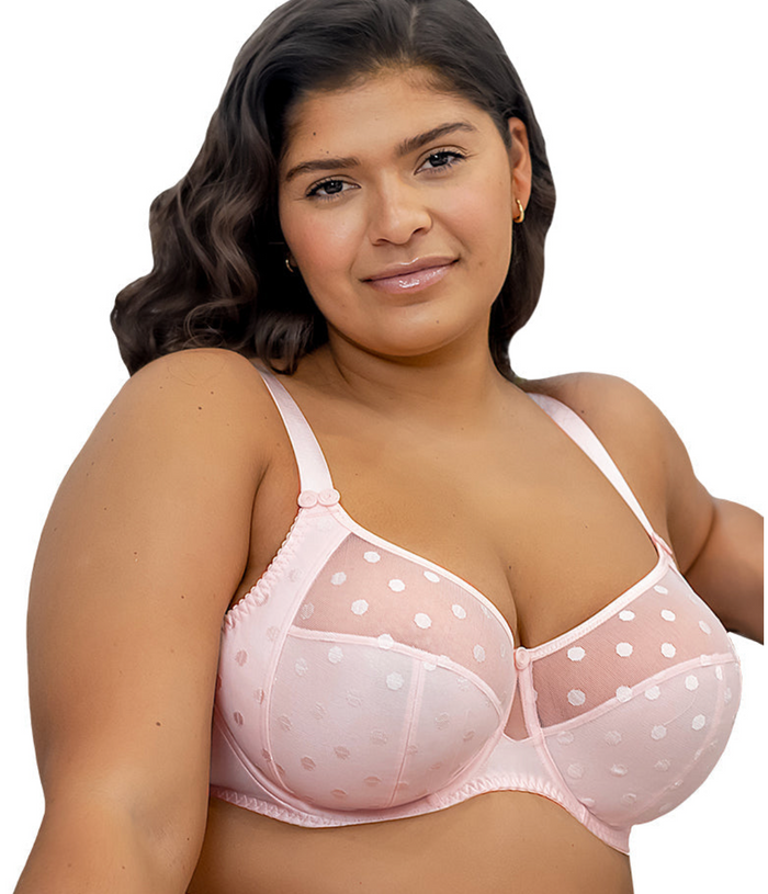FIT FULLY YOURS Carmen Taupe Polka Dot Underwire Bra (#B2498)