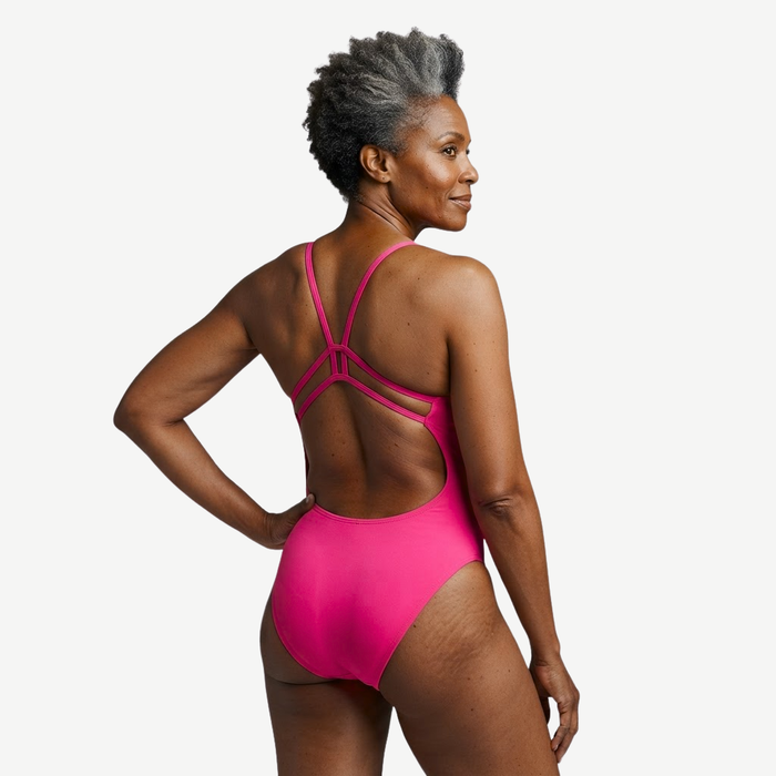 Flamingo Luxe-Back One-Piece Training Swimsuit - Norca Athletic Swimwear