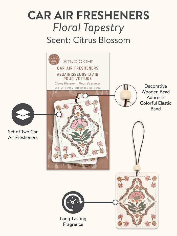 Floral Tapestry Car Air Freshener