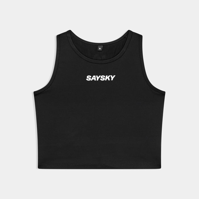 Saysky Flow Race Crop Top Black 901 SW95003