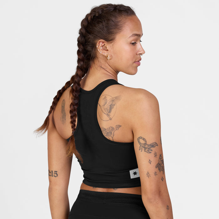 Saysky Flow Race Crop Top Black 901 SW95003