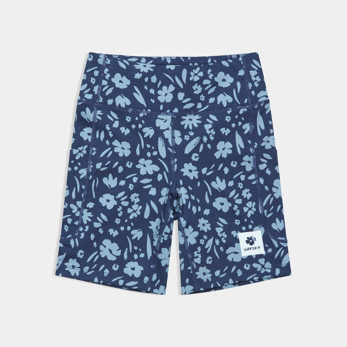 Saysky Flower Combat+ Short Tights 7\" Blue Flower 1065 SW55008