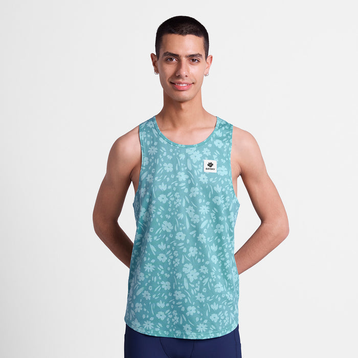 Saysky Flower Combat Singlet Light Blue Flower 1066 SM30011
